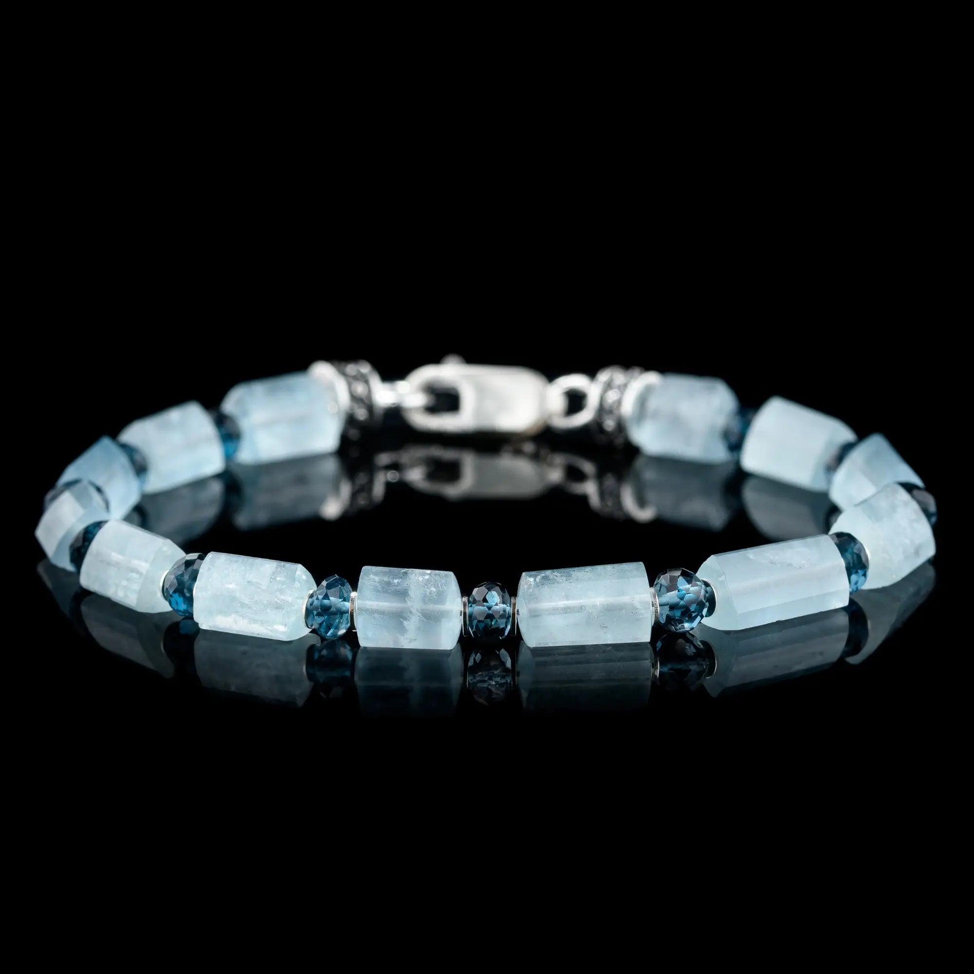 Aquamarine - London Blue Topaz Bracelet III (6mm)