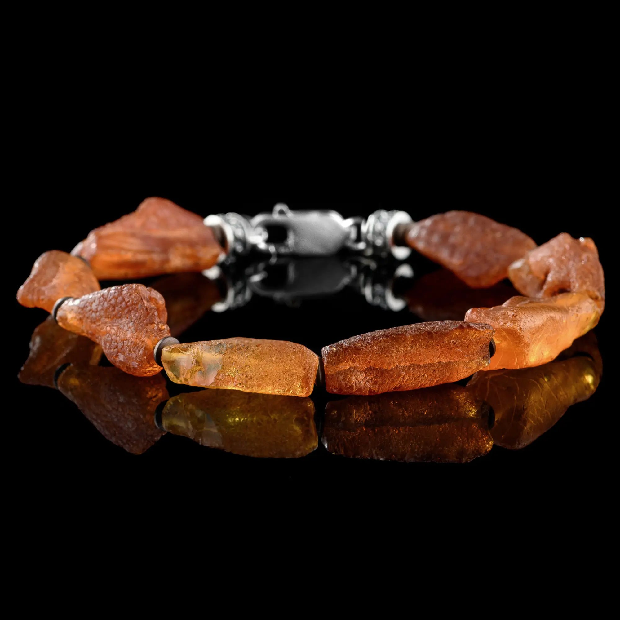 Raw Baltic Amber Bracelet XII (10x20mm)