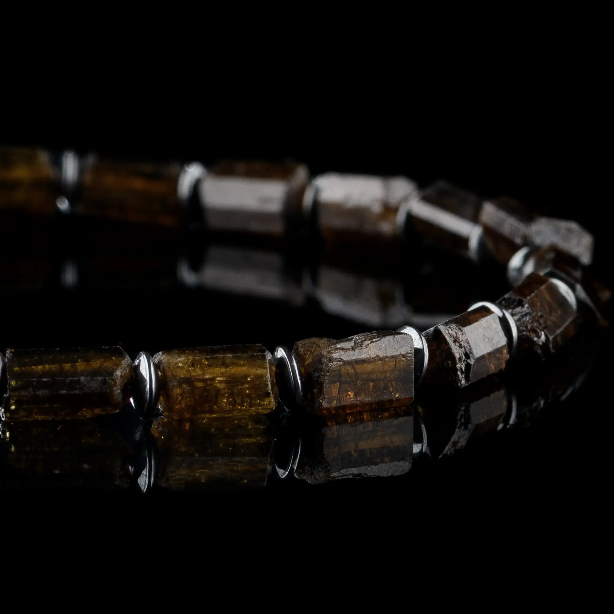 Raw Brown Tourmaline Bracelet I (8-10mm)