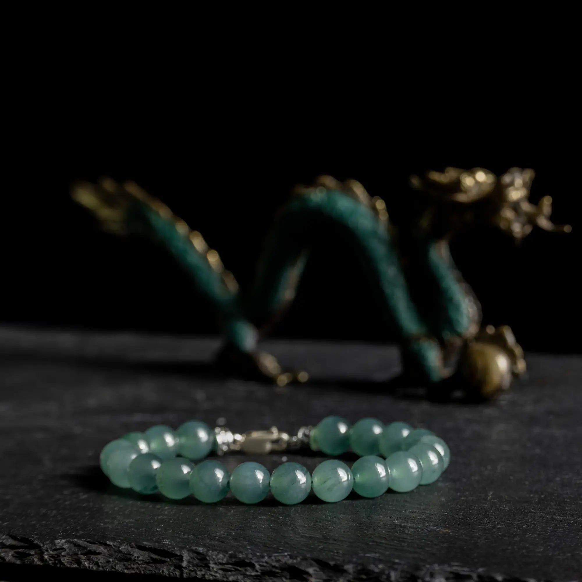 Burmese Green Jade Bracelet XVIII (9.5-10mm)