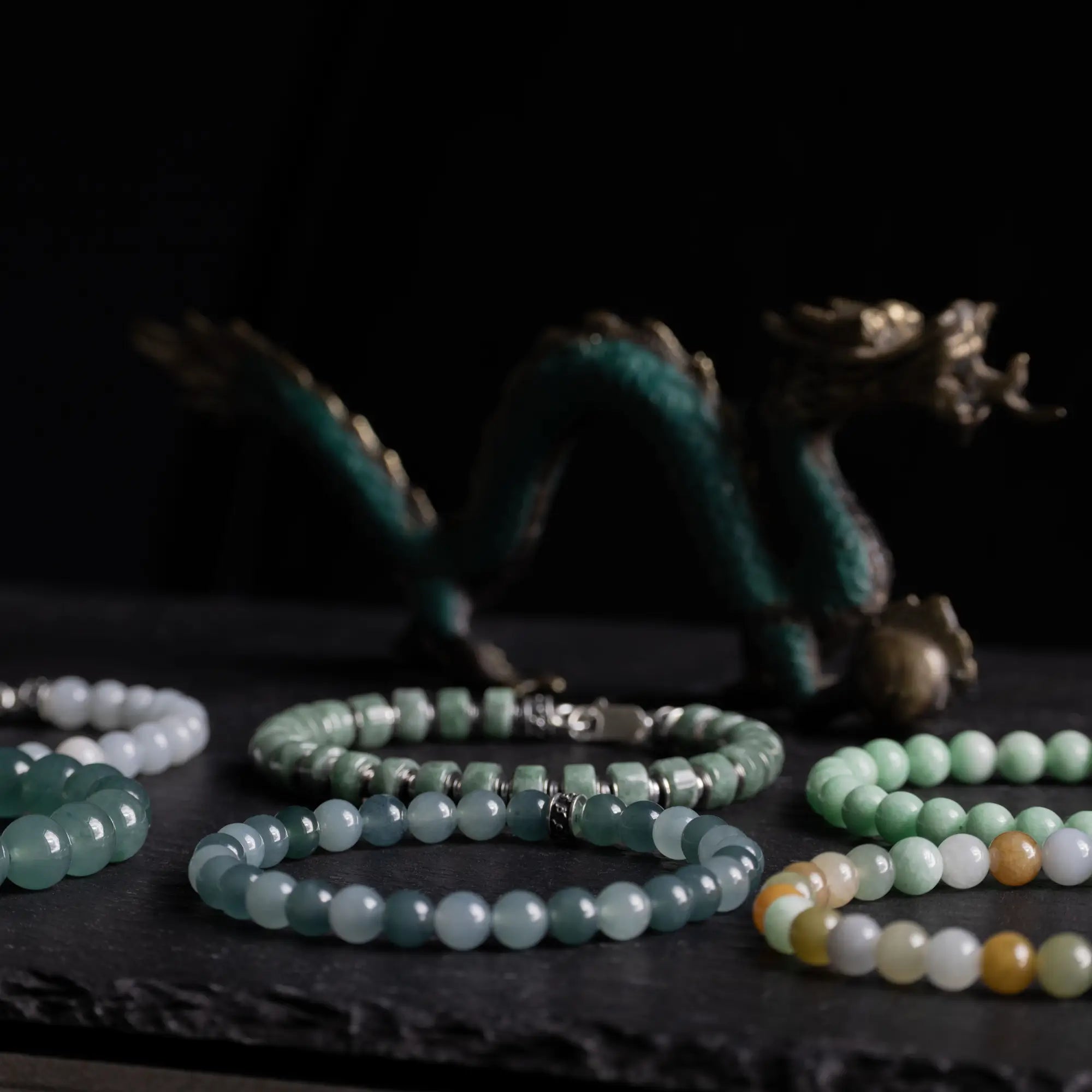 Burmese Green Jade Bracelet XXI (7.5-8mm)