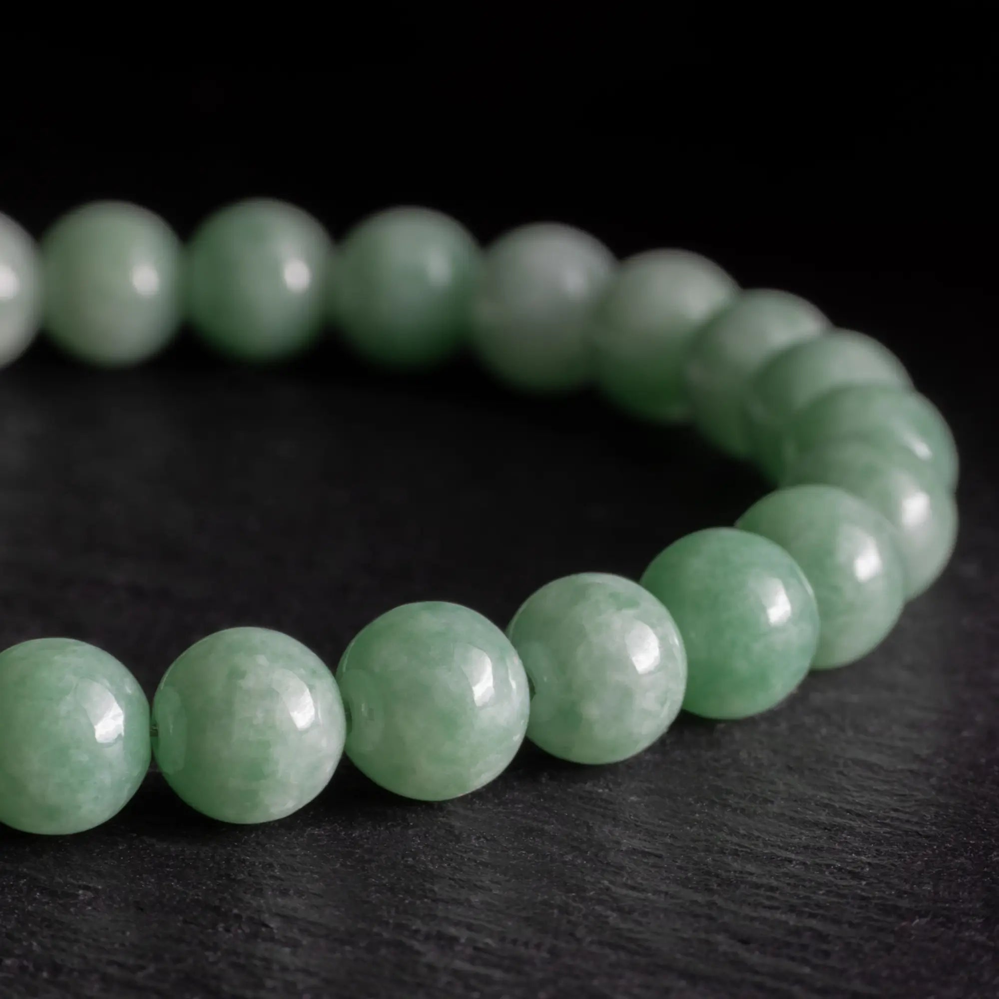 Burmese Mint Green Jade Bracelet XIX (7mm)