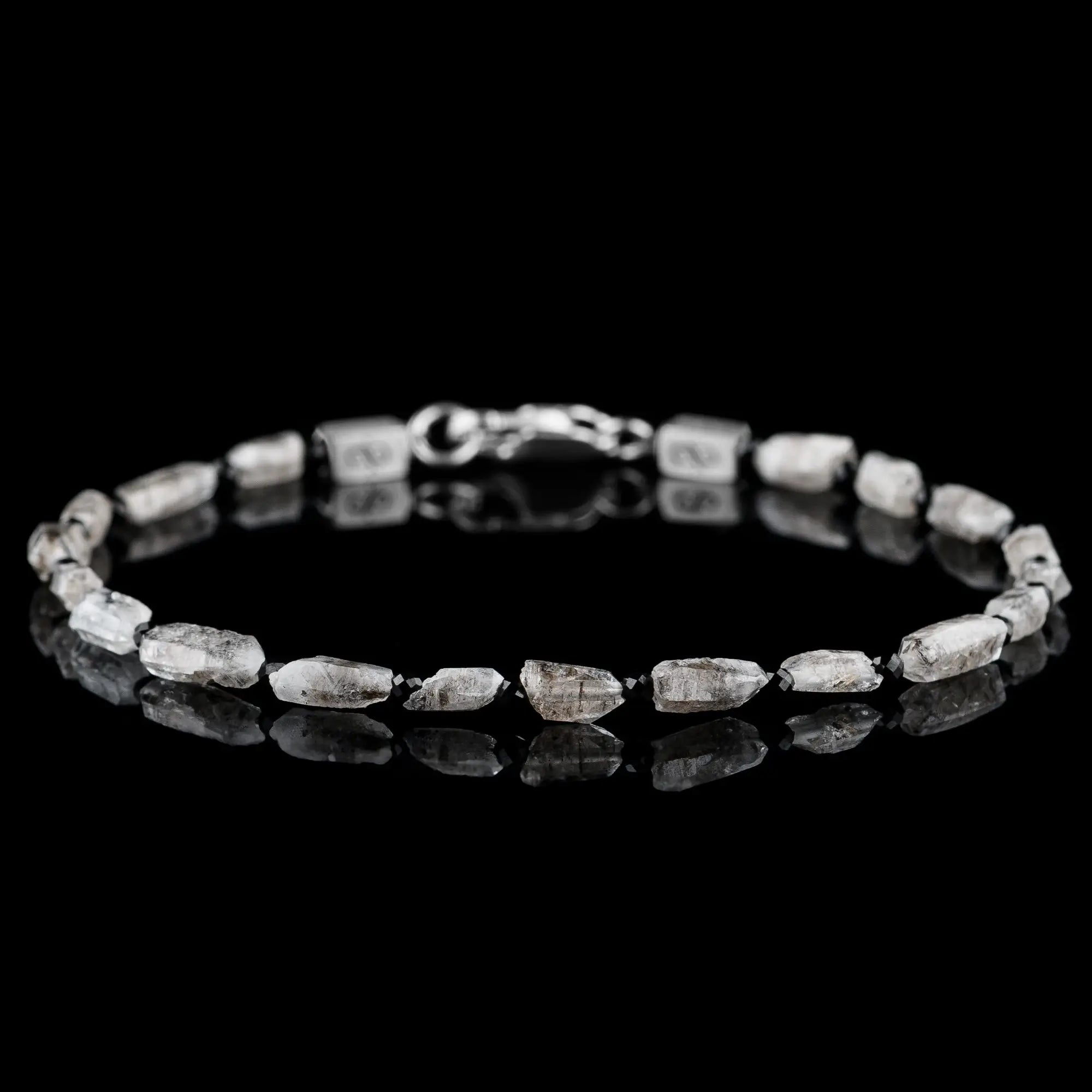 Raw Diamond Quartz Bracelet I (5-7mm)