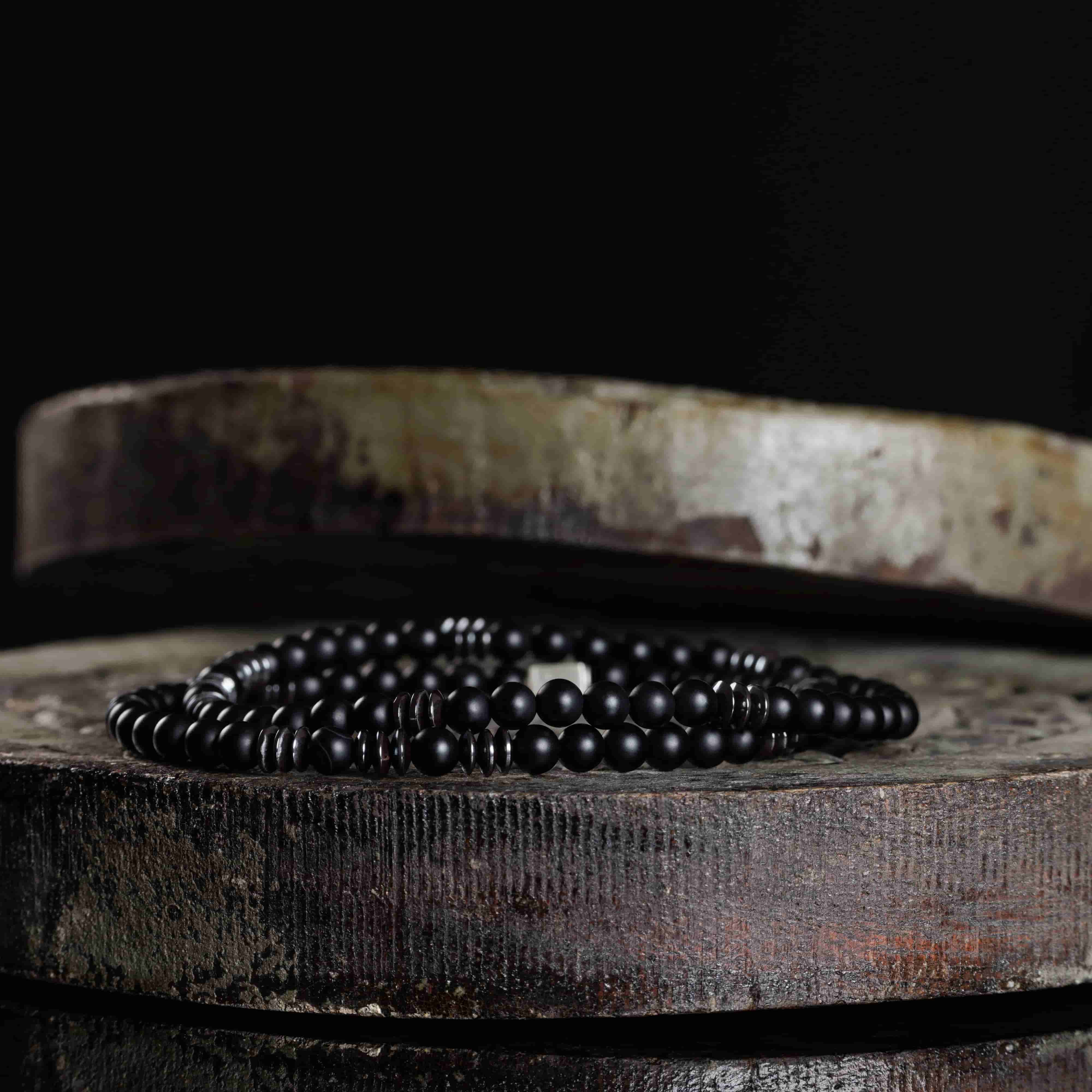 Matte Black Onyx Bracelet (4mm)