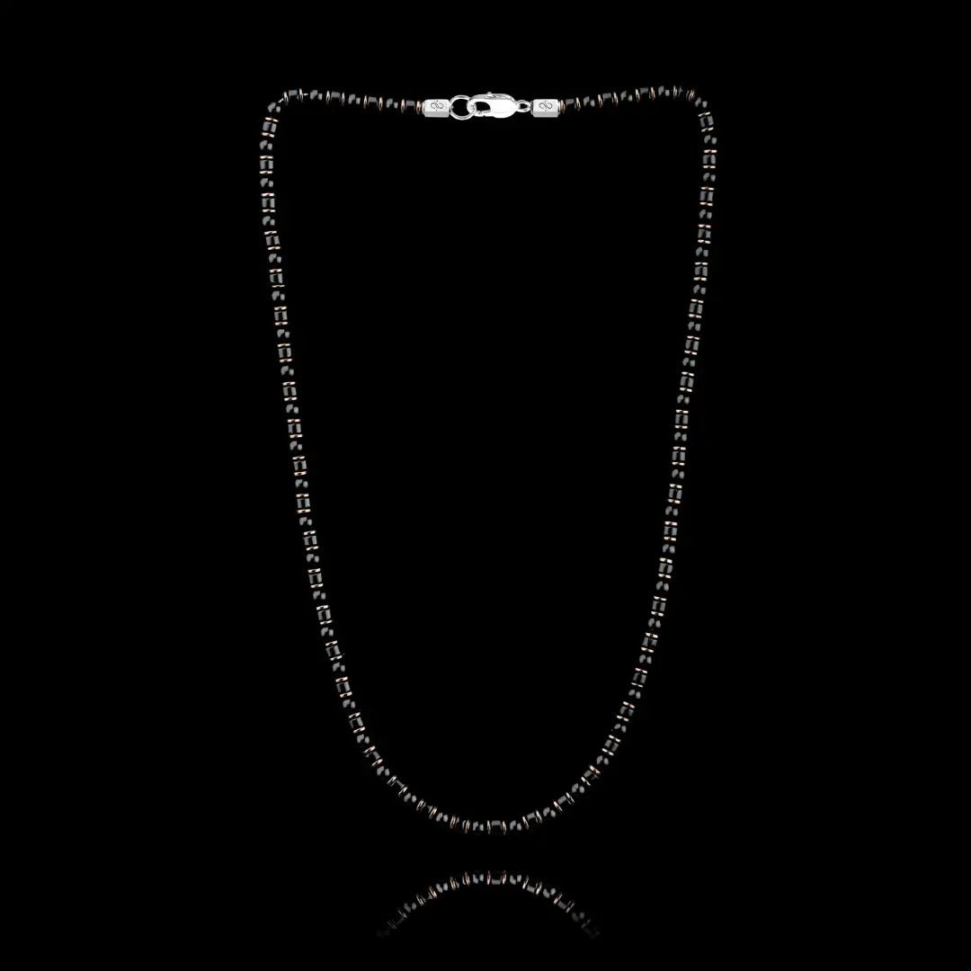 Black Onyx Necklace V (4mm)