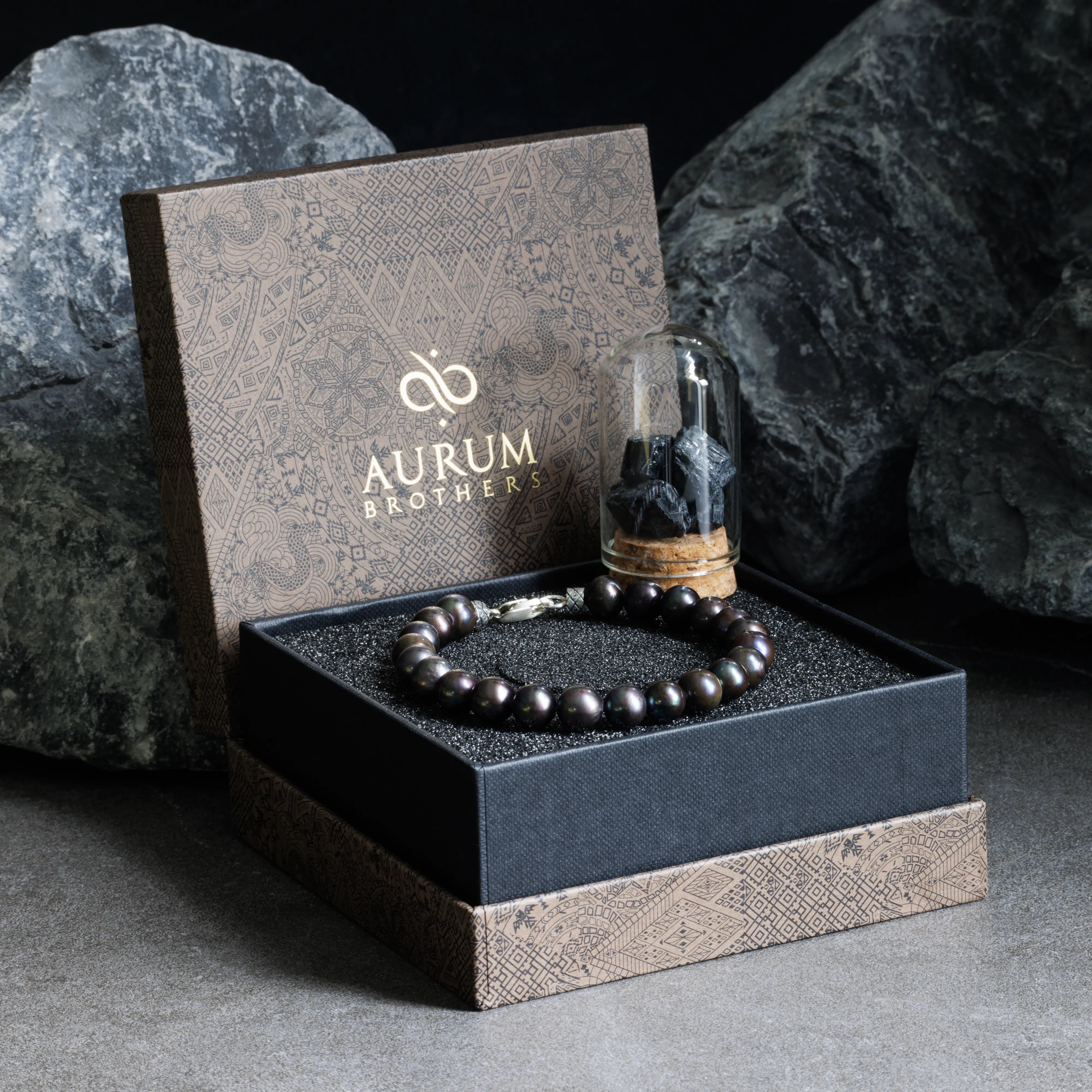 Peacock Black Pearl Bracelet II (9mm)