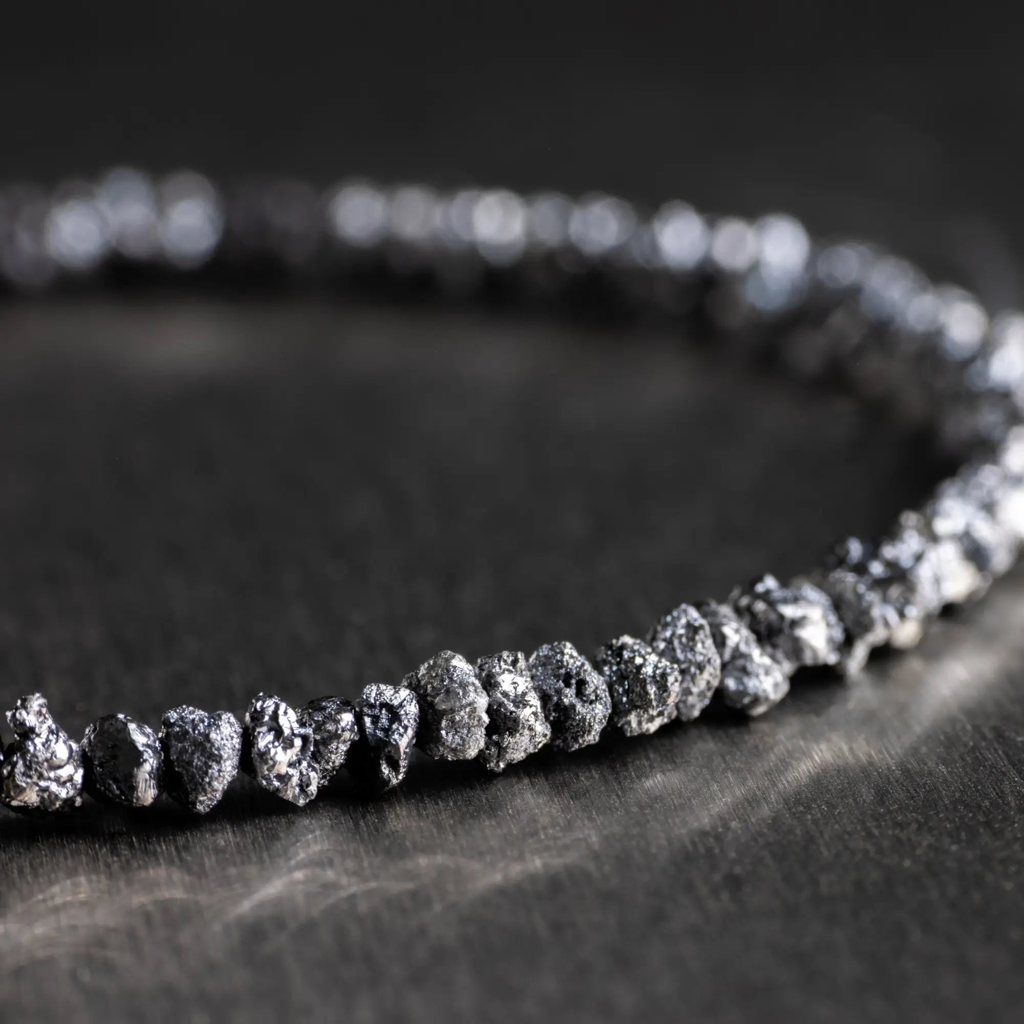 Raw Black Diamond Bracelet I (2-3mm)