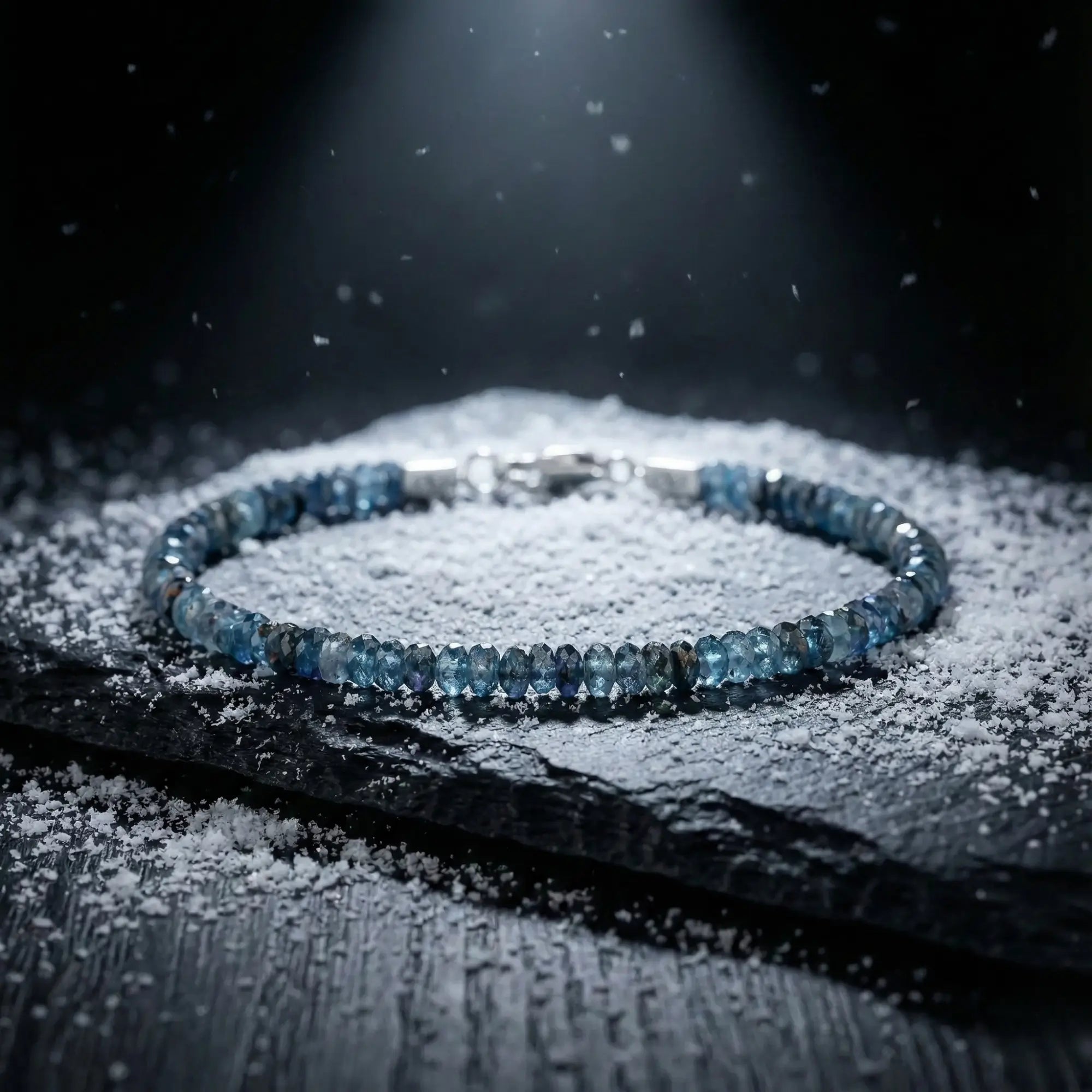 Teal Kyanite Bracelet IX (4mm)