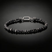 Raw Black Diamond Bracelet 25 carats (4-5mm)
