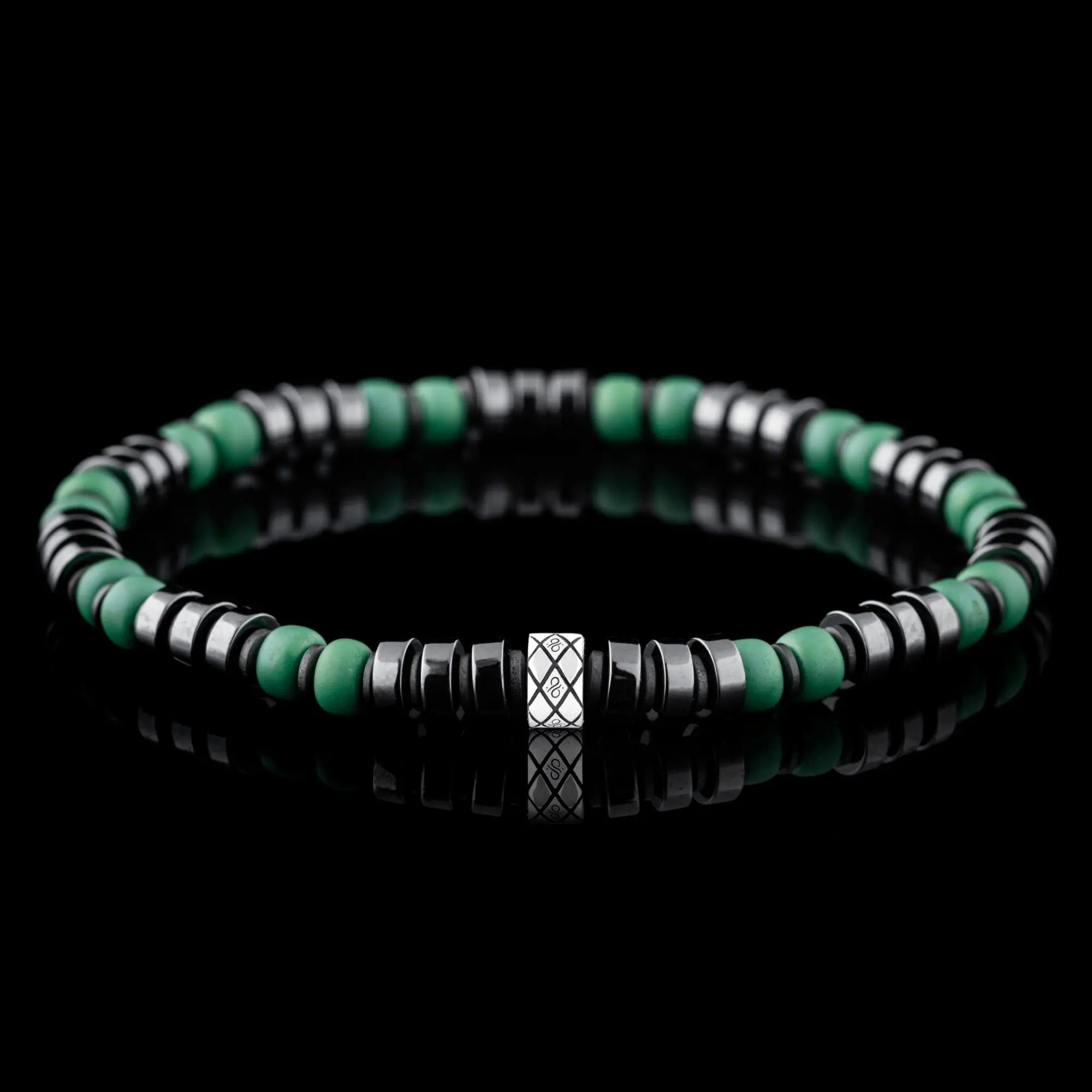Dark Hematite Green Bracelet I (6mm)