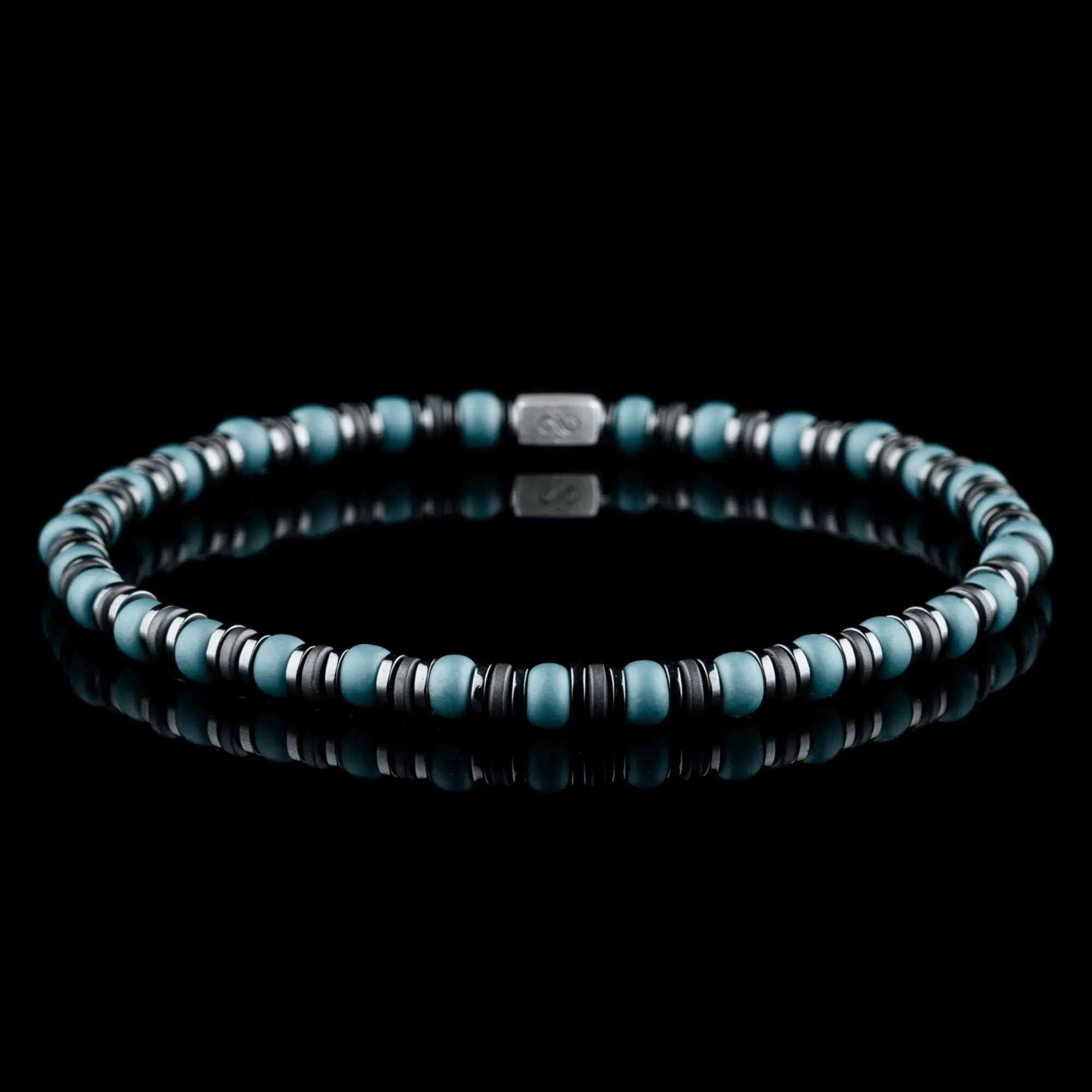 Hematite - Blue Bracelet XVII (4mm) en
