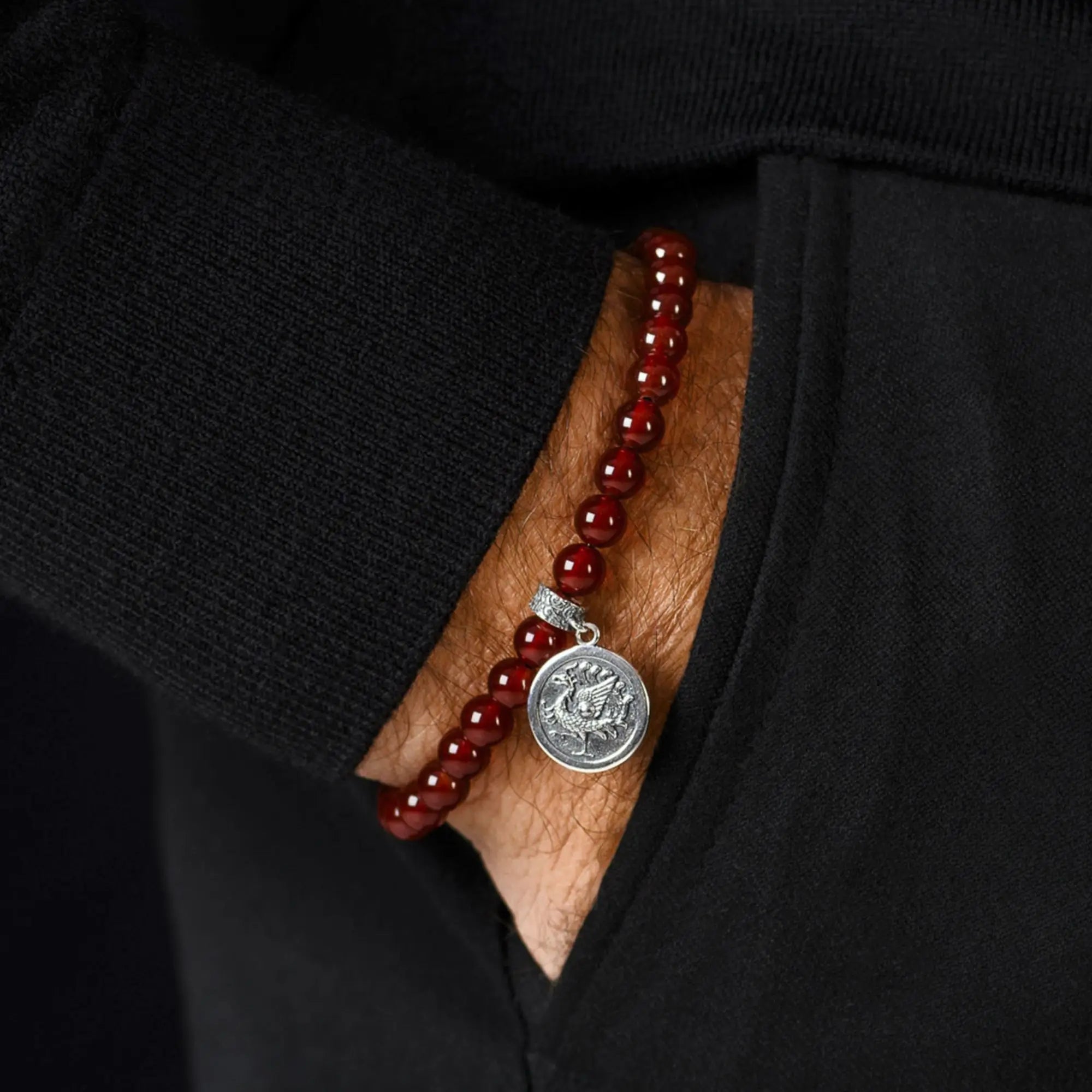 Vermillion Bird Bracelet (6mm)