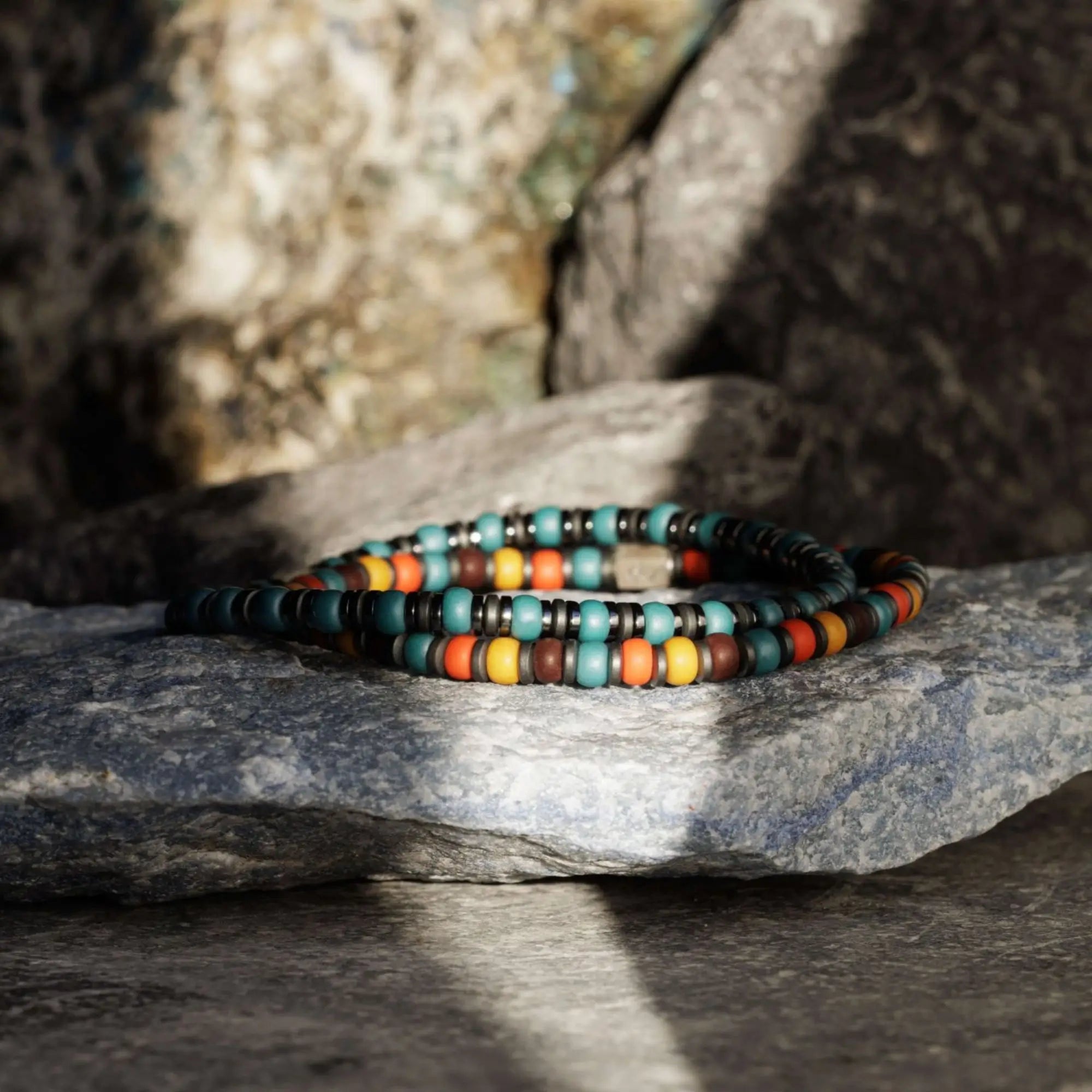 Hematite - Blue Bracelet XVII (4mm) en