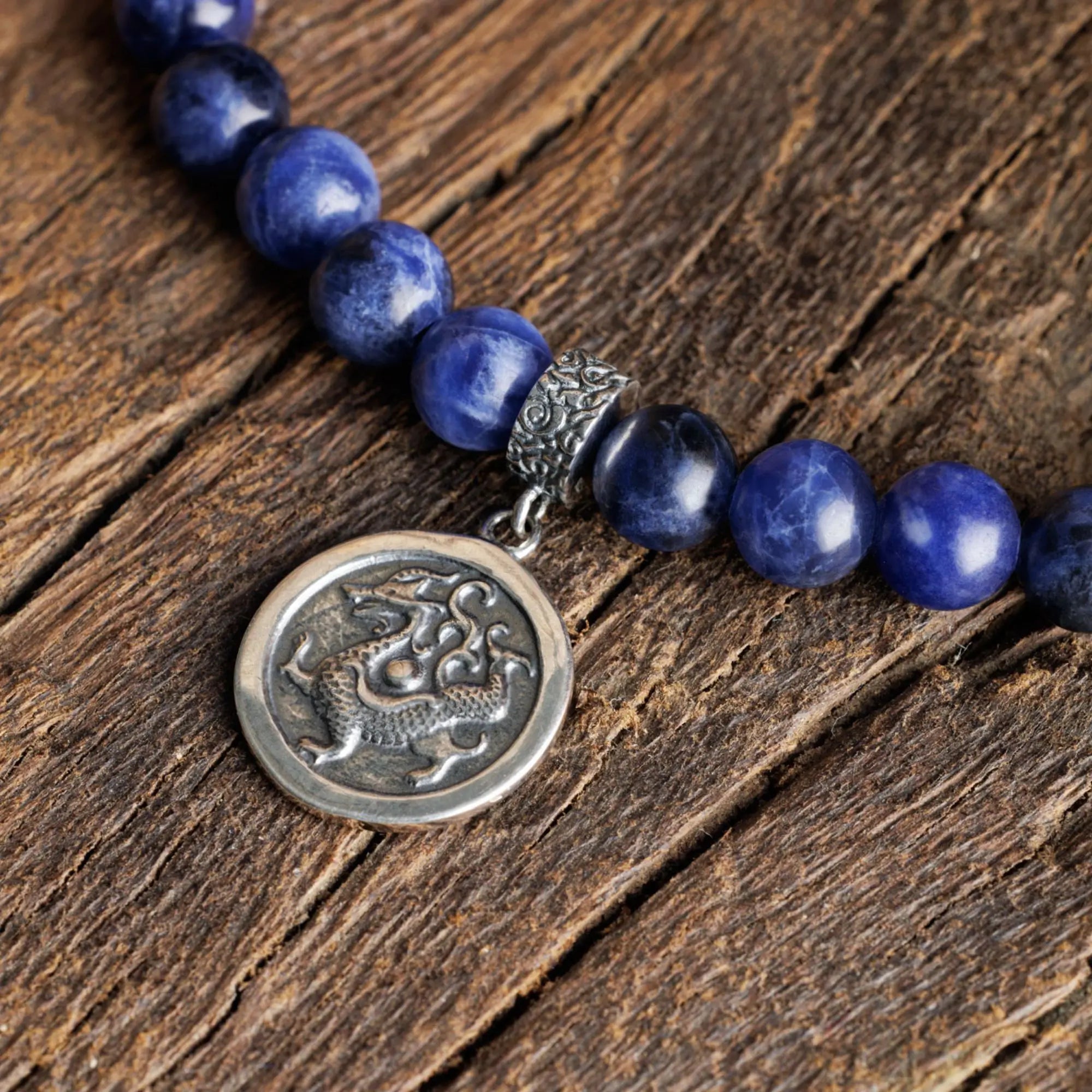 Sodalite - Blue Dragon Bracelet (6mm)