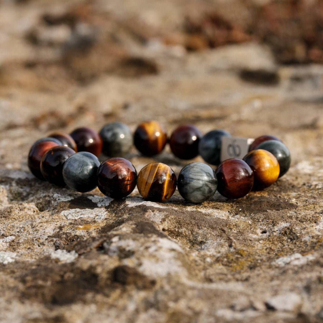 Classic Eye of the Tiger, 12mm, Silver bracelet (6575093645366)