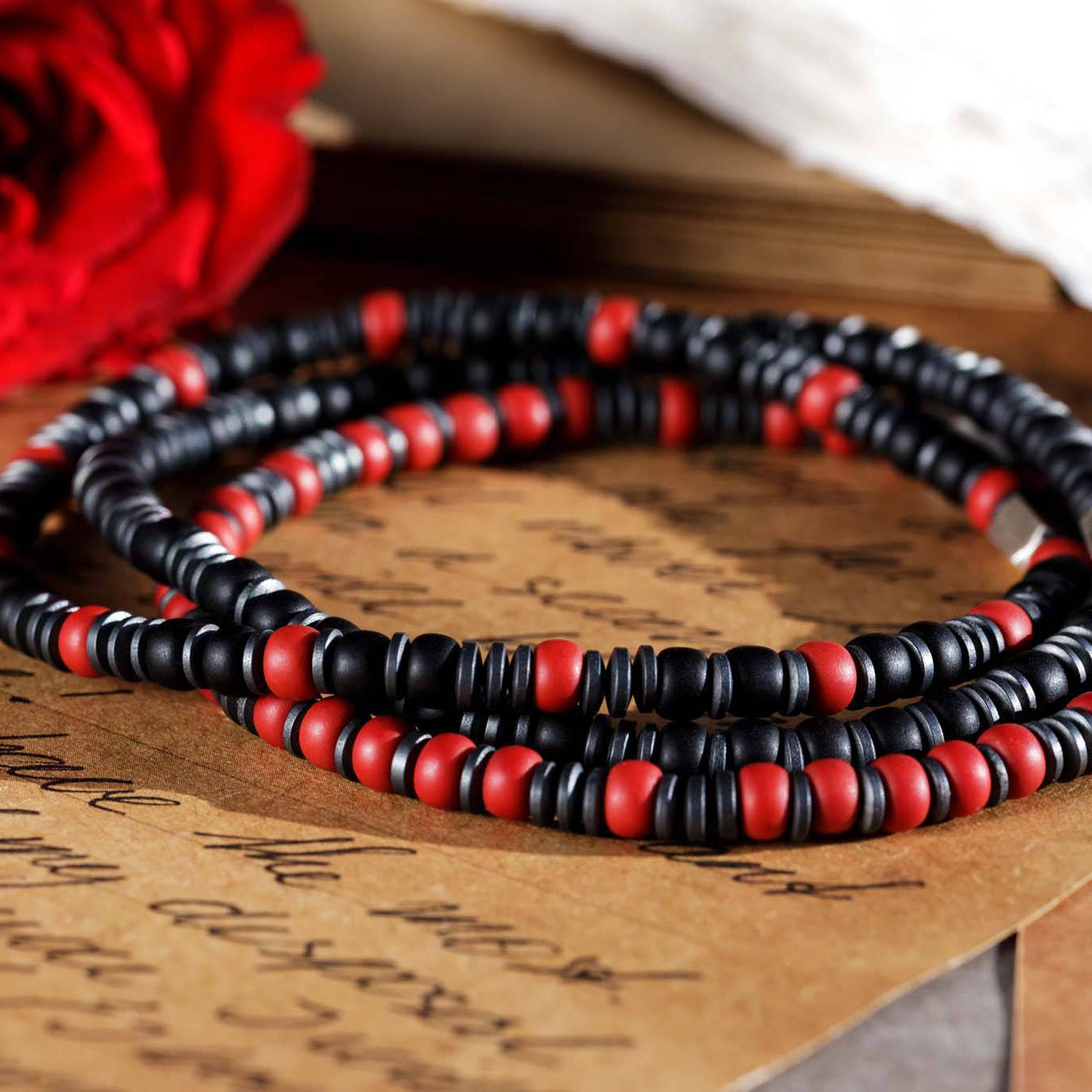 Hematite - Mysterious Passion Bracelet IX (4mm) (6675504496694)