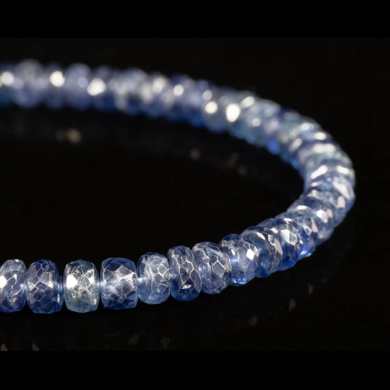Blue Sapphire Bracelet XXIII (4-4.5mm) - Primary Specimen