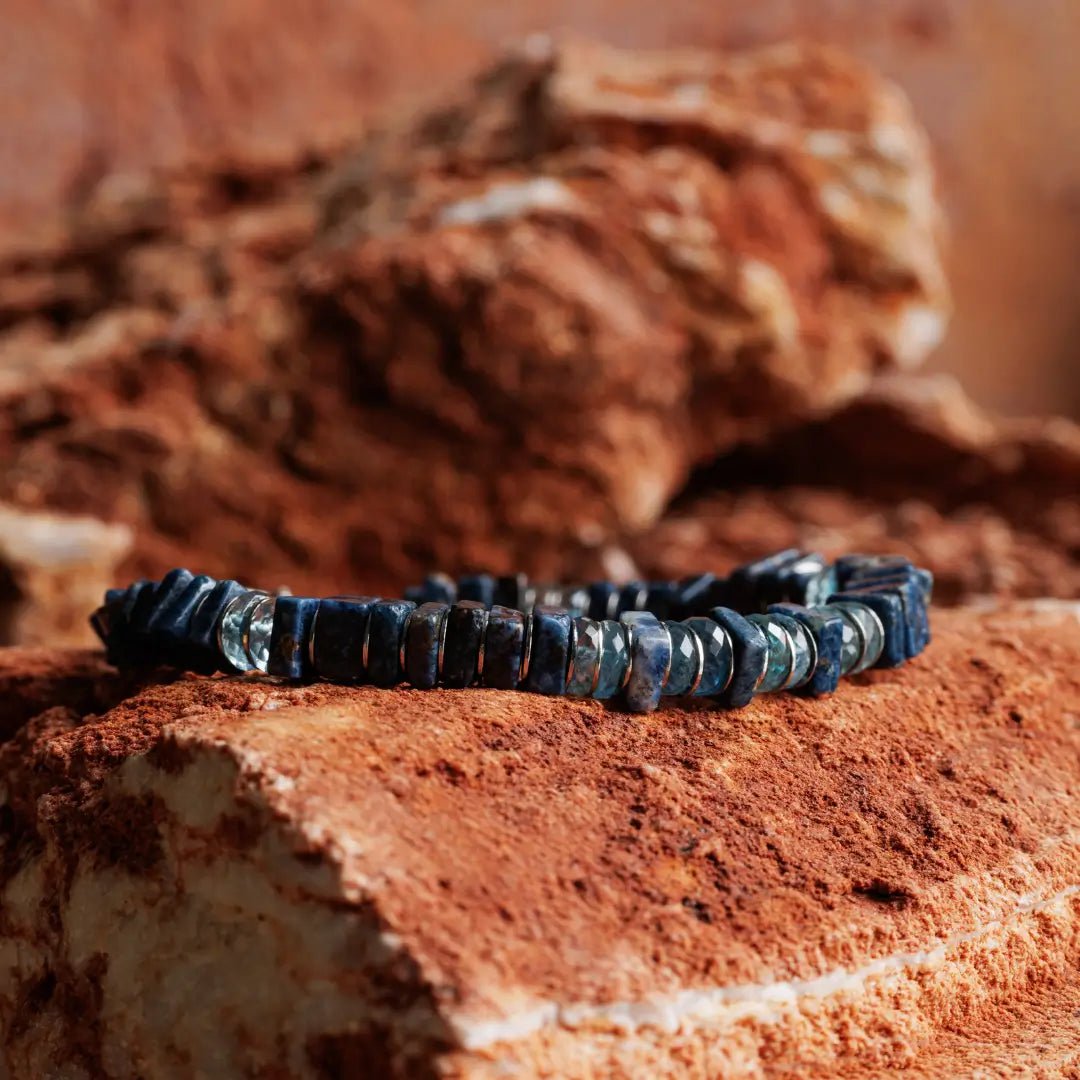 Blue Pegmatite - Aquamarine Bracelet I (6.5mm)