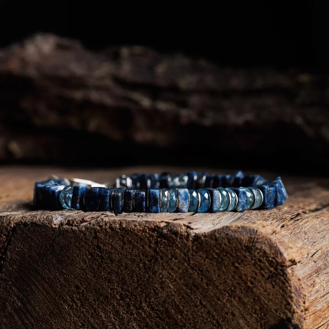 Blue Pegmatite - Aquamarine Bracelet I (6.5mm)