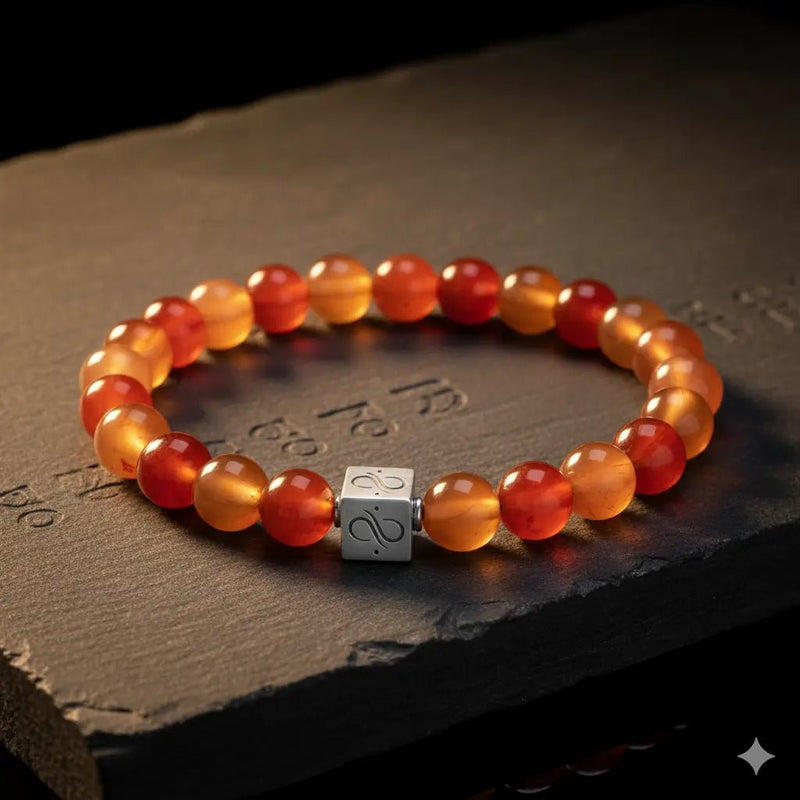 Carnelian Bracelet IV (8mm) - Primary Specimen