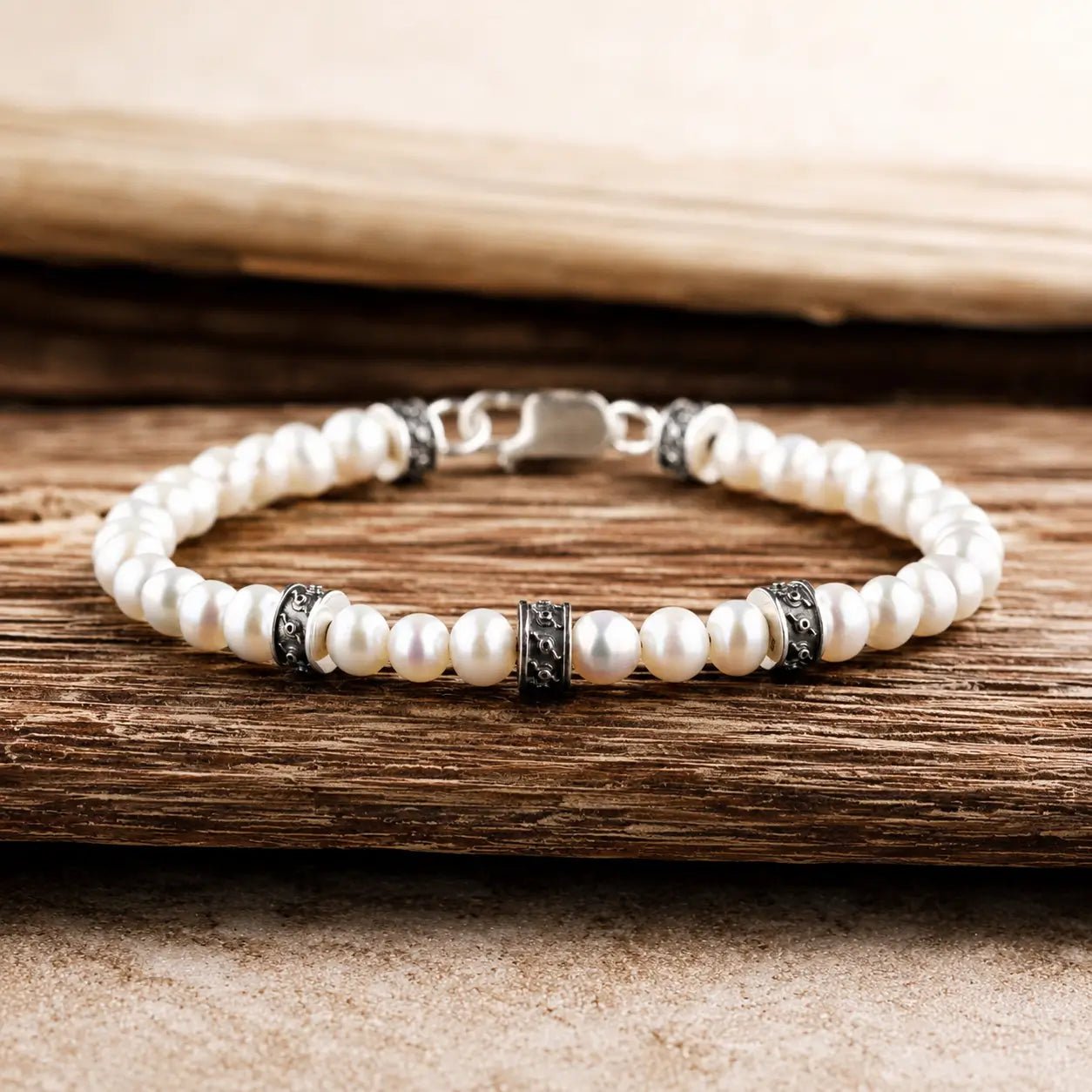 White Pearl Bracelet I (6mm)