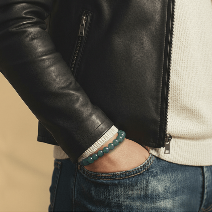 Burmese Green Jade Bracelet XVIII (9.5-10mm) - Secondary Specimen