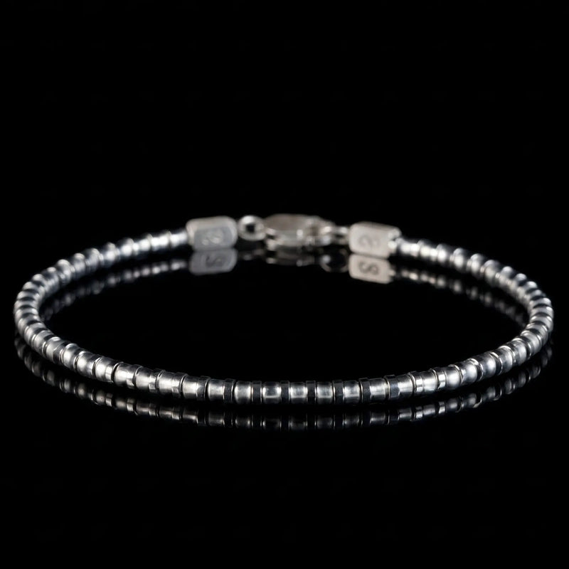 Hematite - Silver Grey Bracelet I (3mm)