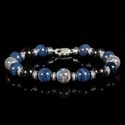 Iced Obsidian - Sieberstein - Banded Labradorite Bracelet II (10mm)