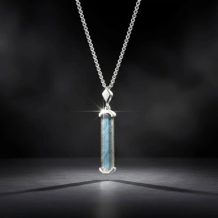 Labradorite Silver Pendant - Secondary Specimen