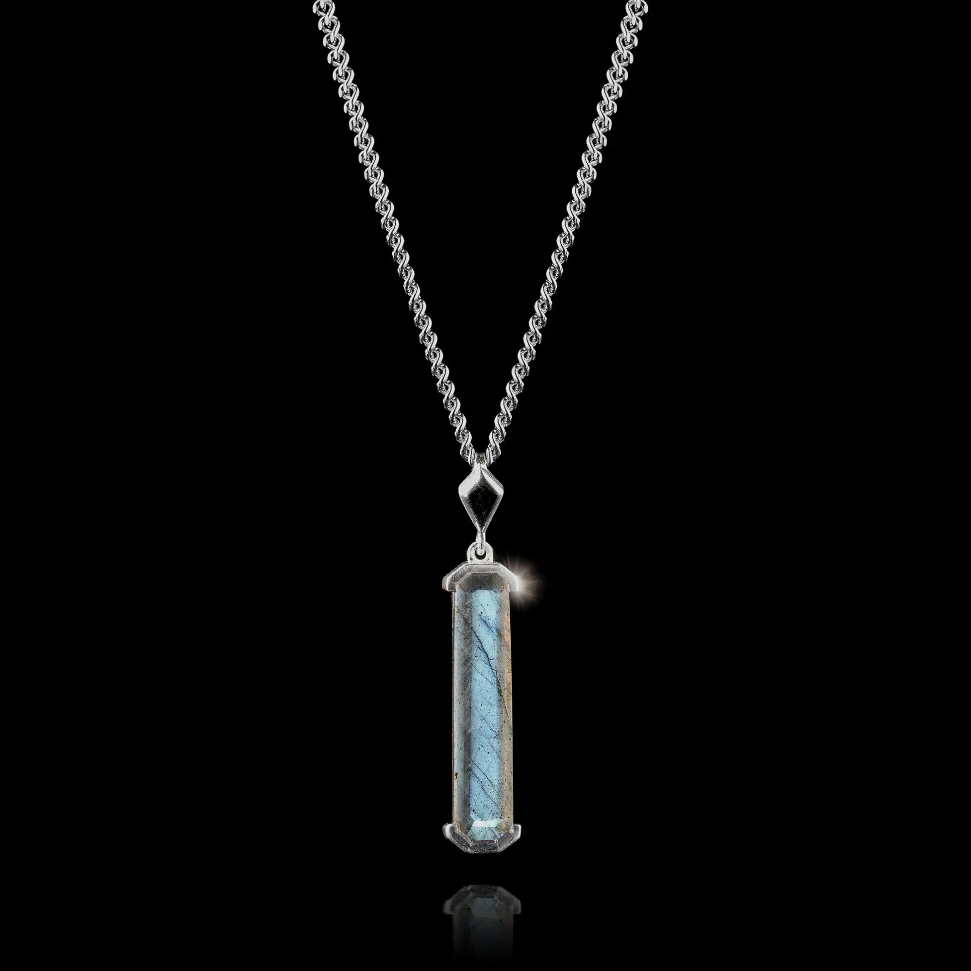 Labradorite Silver Pendant