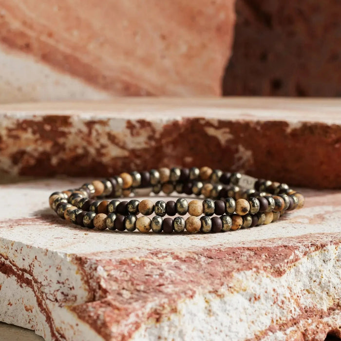 Landscape Jasper Baroque Bracelet IX (4mm) - Secondary Specimen