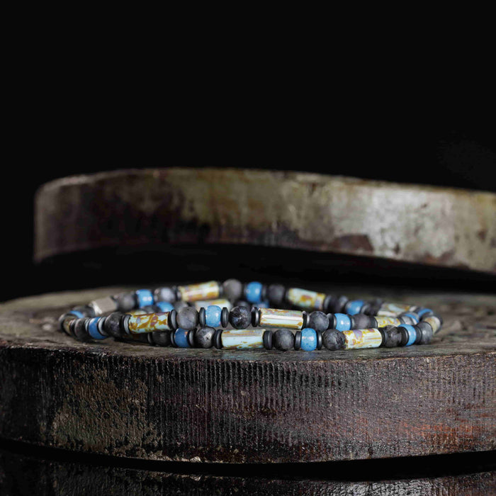 Matte Labradorite - Blue Bracelet (4mm) - Secondary Specimen