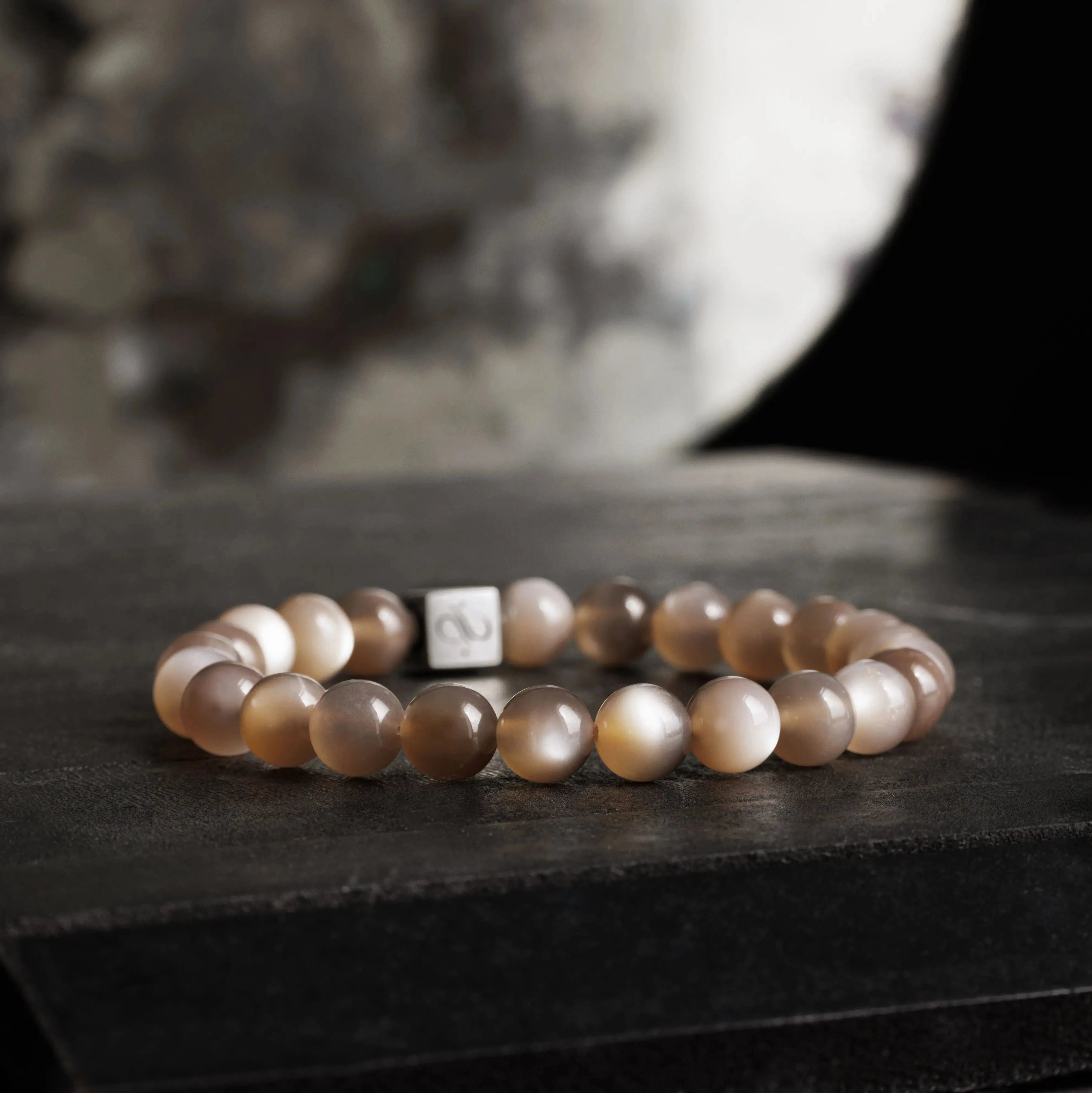 Taupe Moonstone Bracelet I (9mm)