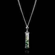 Moss Agate Silver Pendant