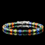 Multicolor Silver & Hematite Bracelet VI (6mm)