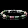 Raw Pink Green Watermelon Tourmaline Bracelet I (7-10mm)