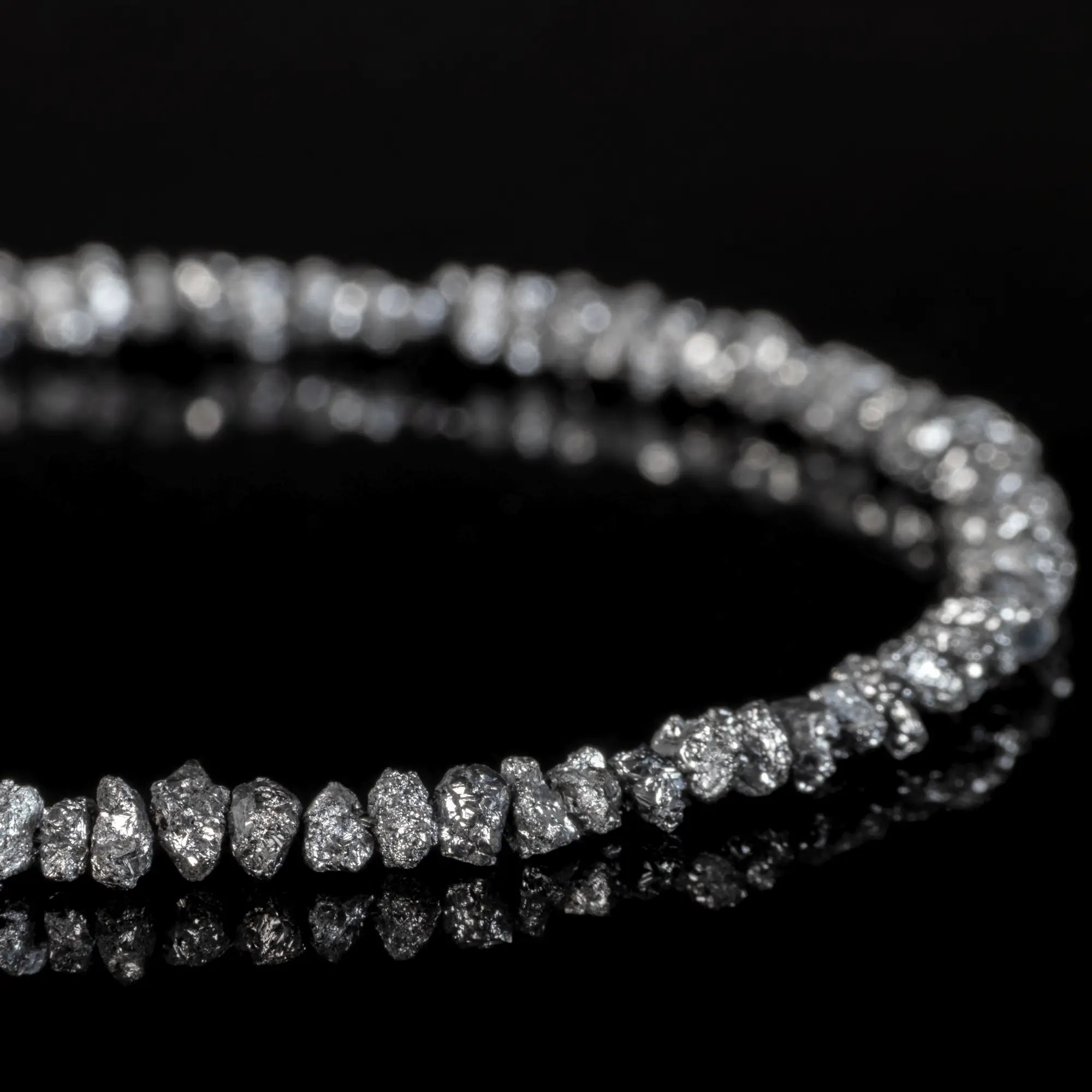 Raw Black Diamond Bracelet I (2-3mm)