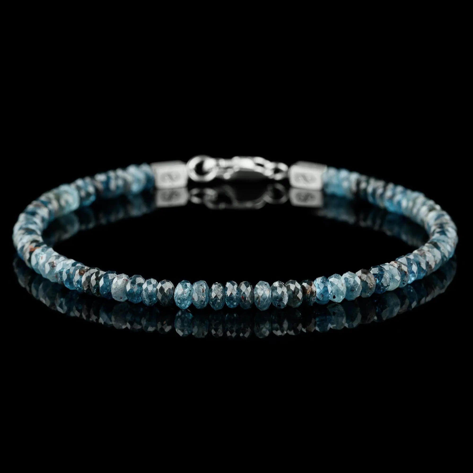 Teal Kyanite Bracelet IX (4mm)