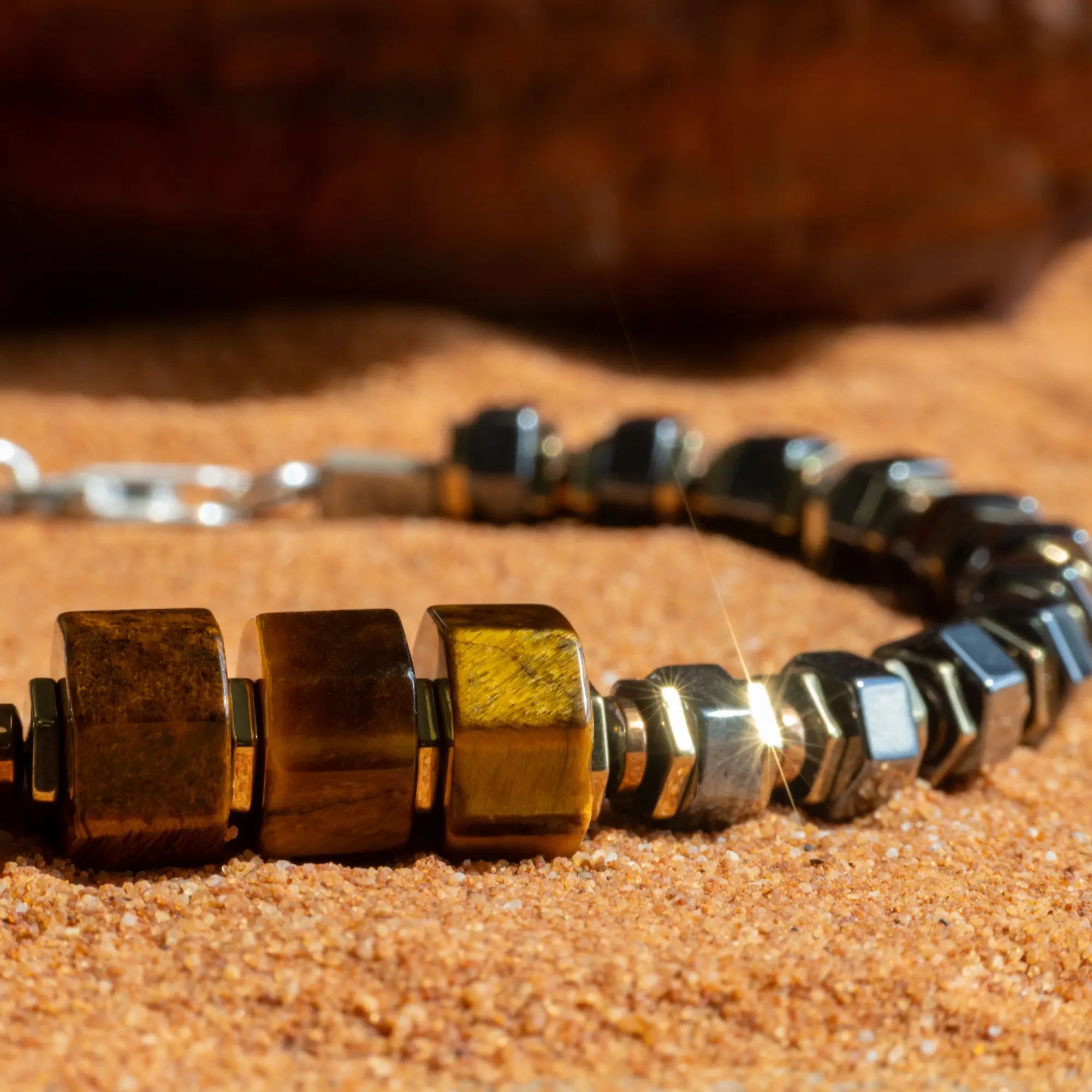 Tiger Eye - Hematite Bracelet XXI (6-9mm)