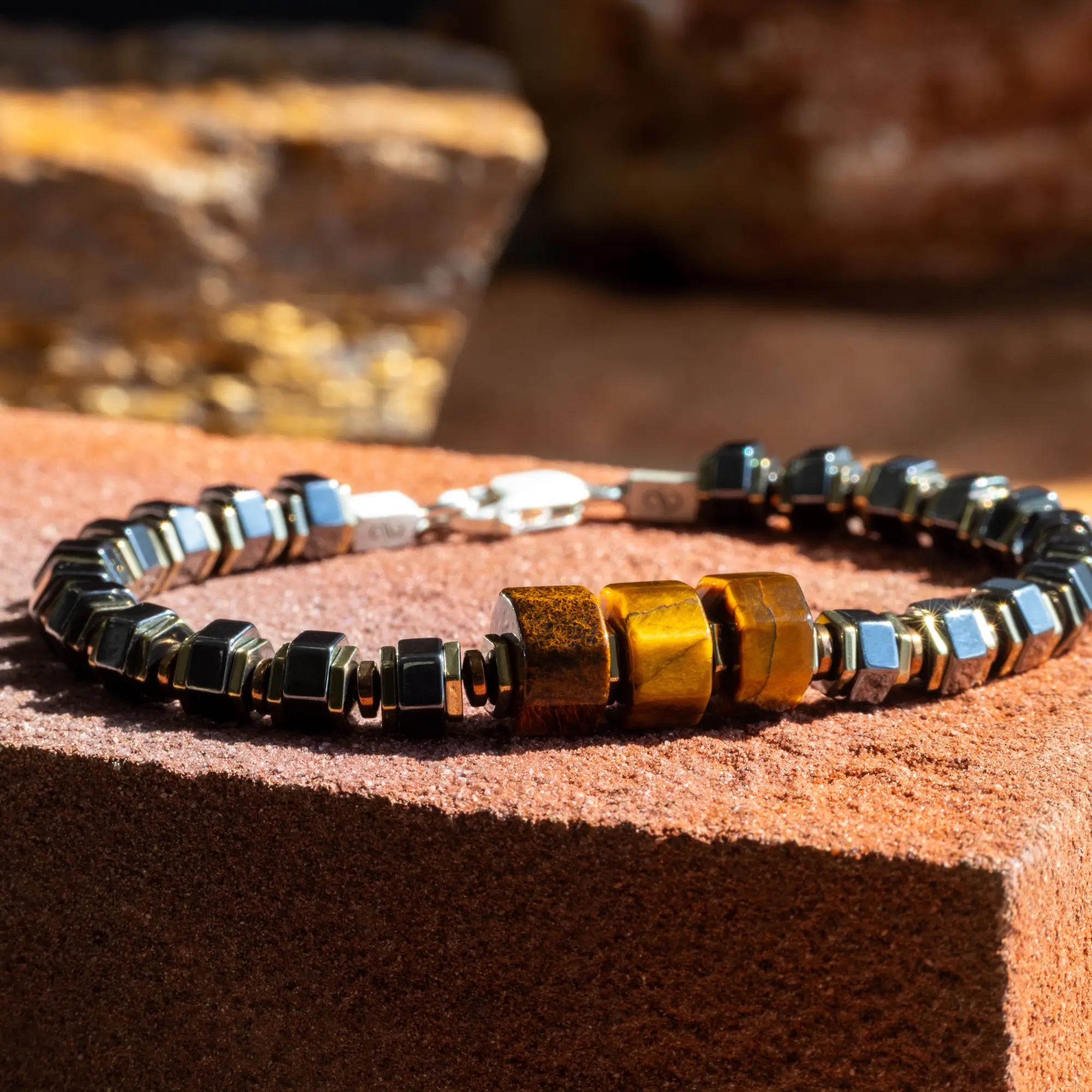 Tiger Eye - Hematite Bracelet XXI (6-9mm)