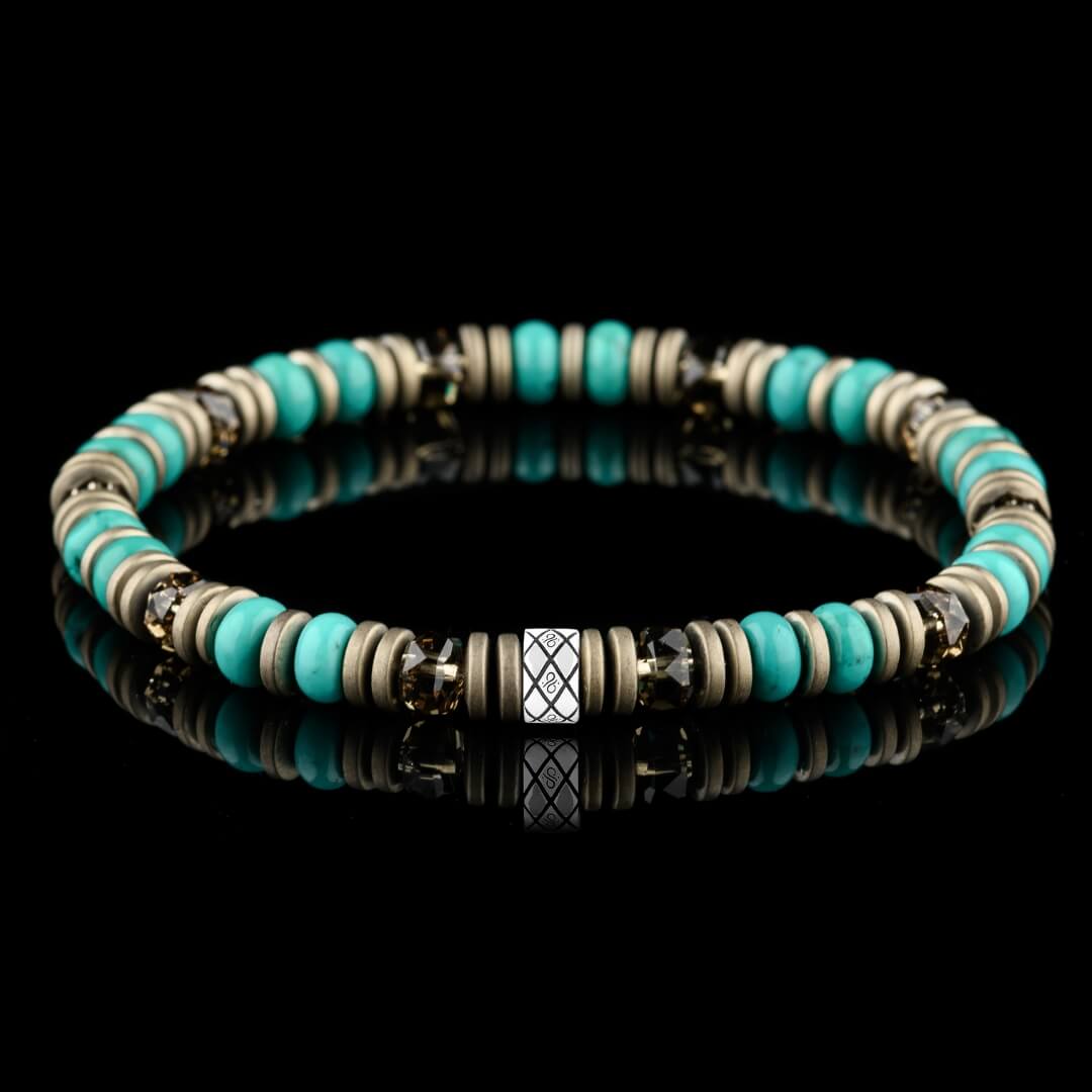 Turquoise - Bronze Hematite Bracelet I (6mm)