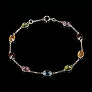 White Gold Multicolor Bracelet II (7x5mm)