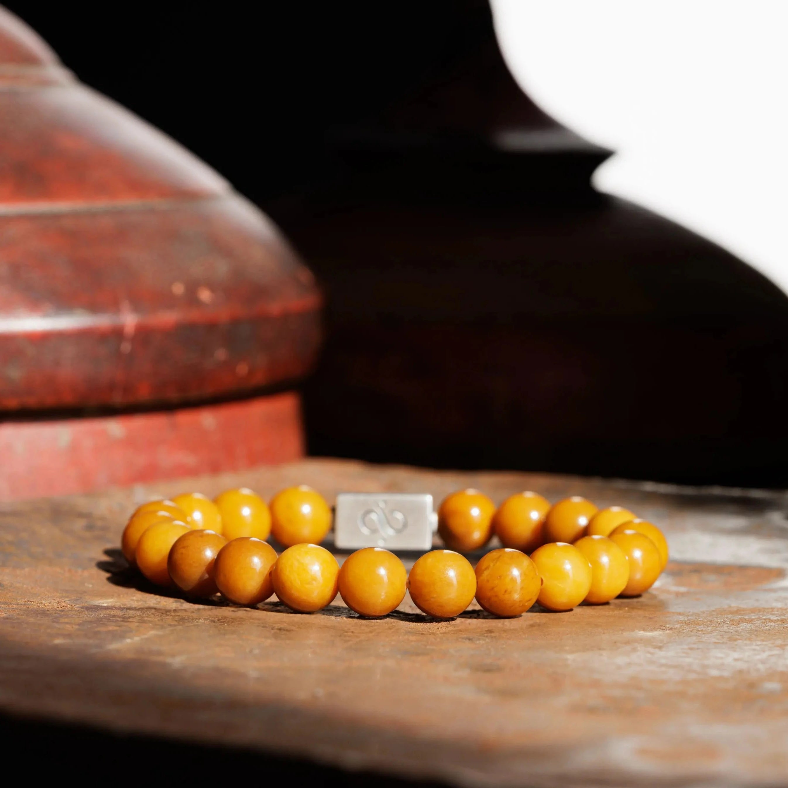 Mustard Yellow Jade Bracelet X (10.5mm)