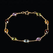 Yellow Gold Multicolor Bracelet III (7x5mm)
