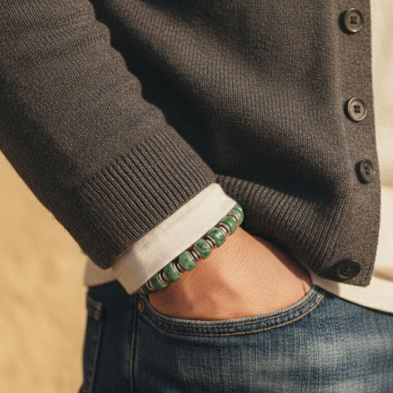 Burmese Green Jade Bracelet XXI (7.5-8mm)