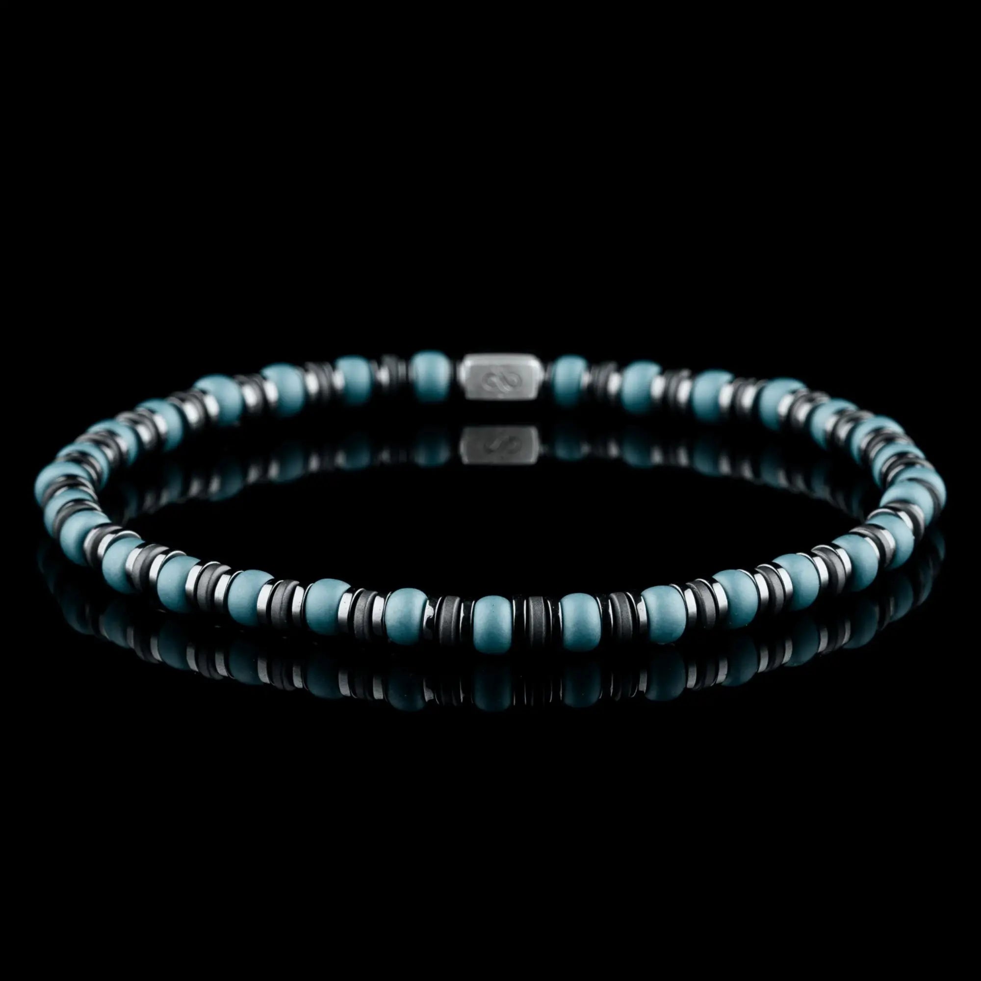 Hematita - Pulsera Azul XVII (4mm)