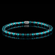 Hematite - Teal Bracelet XI (4mm)