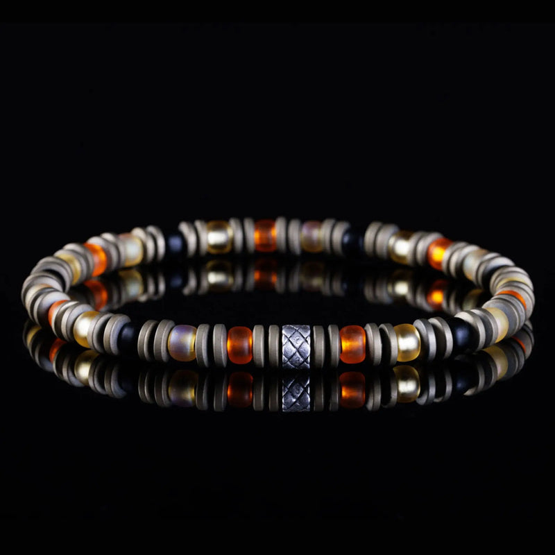 Hematite Bronze Bracelet X (6mm)