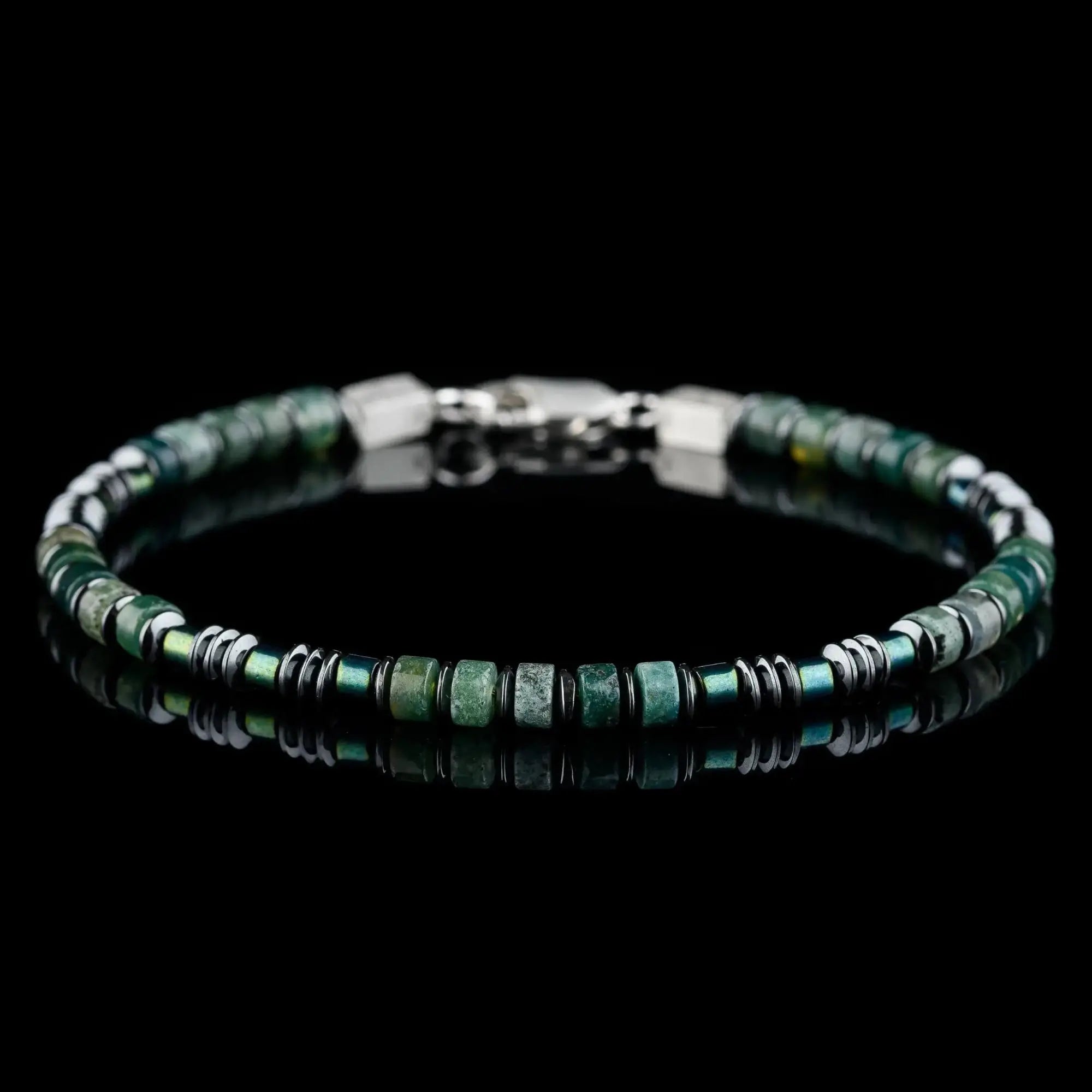 Moss Agate Bracelet I (4mm)