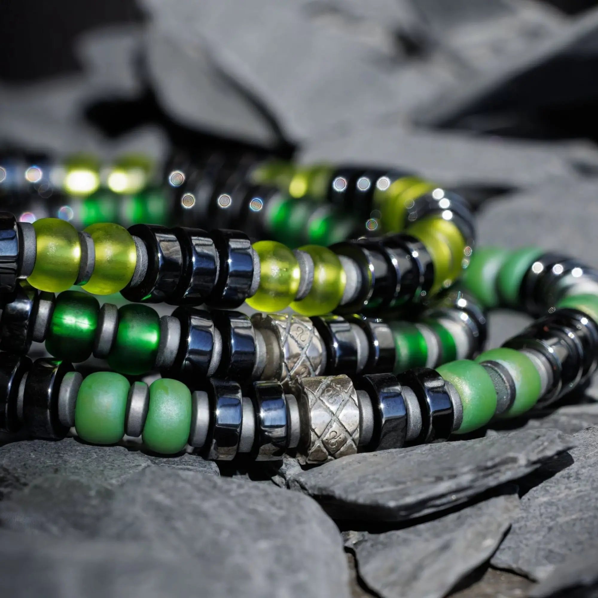 Dark Hematite Green Bracelet II (6mm)